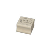 Tampons Encreurs Fleur Botanique, Mariage, Initial ラバースタンプ (スタンプ)