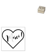 Tampons Encreurs Merci, Forme Coeur ラバースタンプ (押印)