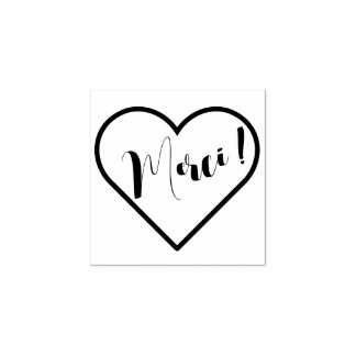 Tampons Encreurs Merci, Forme Coeur ラバースタンプ