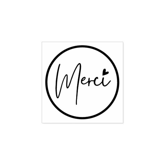 Tampons Encreurs Merci, Minimaliste ラバースタンプ (インプリント)