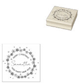 Tampons Encreurs Merry Christmas Flocons Neige ラバースタンプ (押印)