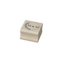 Tampons Encreurs Motif floral, Initiales, Monogram