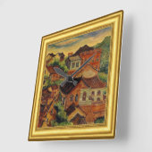 Tamsui, Chen Cheng-Po's絵画, Taiwan, Framed スクエア壁時計 (傾斜)