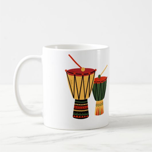 Tamtam africain コーヒーマグカップ (左)