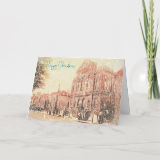 Tamworthビクトリアの道のクリスマスカード シーズンカード (正面)