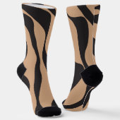 TanとBlackのEbbとFlow 4 ソックス (傾斜あり)