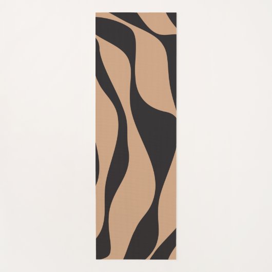 TanとBlackのEbbとFlow 4 ヨガマット (正面)