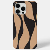 TanとBlackのEbbとFlow 4 Case-Mate iPhoneケース (裏面)
