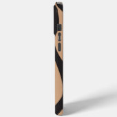 TanとBlackのEbbとFlow 4 Case-Mate iPhoneケース (裏面 / 左)