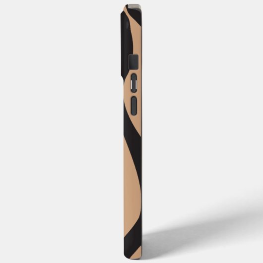 TanとBlackのEbbとFlow 4 Case-Mate iPhoneケース (裏面 / 左)