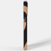 TanとBlackのEbbとFlow 4 Case-Mate iPhoneケース (裏面 / 右)