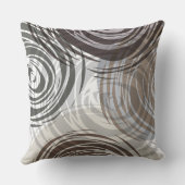 TANの螺線形のデザインのレトロの装飾用クッション クッション (裏面)