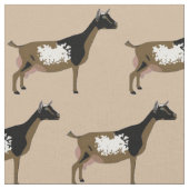 Tan上のナイジェリア矮性乳製品庫 ファブリック (クローズアップ)