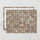 Tan床フェイクタイルのイメージ ポストカード (正面/裏面)