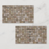 Tan床フェイクタイルのイメージ 名刺 (正面/裏面)