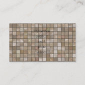 Tan床フェイクタイルのイメージ 名刺 (裏面)