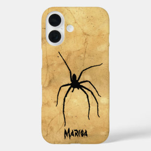 Tan背不気味景のスパイダグランジー iPhone 16ケース