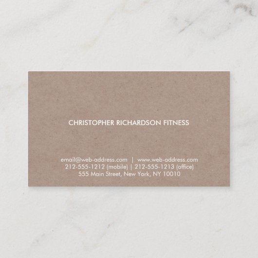 TAN モダン ミニマル DAMBOD II 名刺 (裏面)