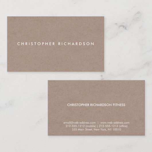 TAN モダン ミニマル DAMBOD II 名刺 (正面/裏面)