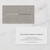 TAN モダン LINENミニマルの場合 名刺 (正面/裏面)