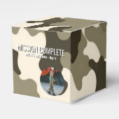Tan and Brown Army Style Mission Complete フェイバーボックス (正面サイド)