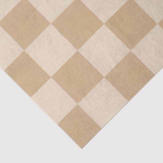 Tan and Cream Checkerboard Soft Neutral Palette 薄葉紙 (詳細)