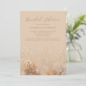 Tan and Cream Neutral Bridal Shower Invitation 招待状 (スタンド正面)