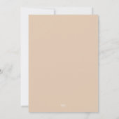 Tan and Cream Neutral Bridal Shower Invitation 招待状 (裏面)