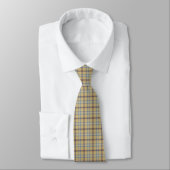 Tan and Wedgewood Blue Plaid Neck Tie ネクタイ (タイ)