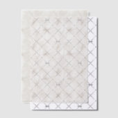 Tan and White Feathers Vellum Overlay ベラム紙招待状 (オフセット (招待状))