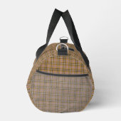 Tan Beige Plaid Retro Color ダッフルバッグ (右)