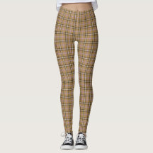 Tan Beige Plaid Retro Color