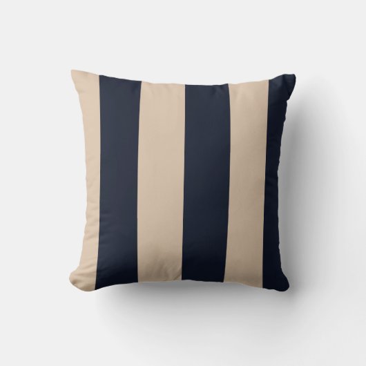 Tan/Black/水玉模様リバーシブルPIllow クッション (正面)