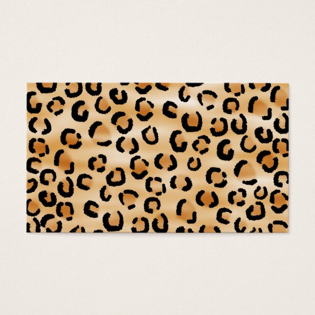 Tan、Black、Brown Leopardのプリントパターン。 (正面)