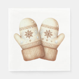 TAN BOHO HOLIDAY CHRISTMAS THEME スタンダードランチョンナプキン