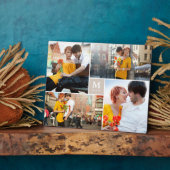 Tan Box Timeless Monogramの写真結婚イーゼル フォトプラーク (側面)