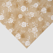 Tan Brown Cream Rose Floral Birthday 薄葉紙 (詳細)