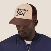TAN & BROWN Custom Trucker Hat Mesh Cap Blank キャップ (インサイチュ)
