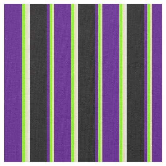 Tan、Chartreuse、Indigo、Black、およびWhite Lines ファブリック (クローズアップ)