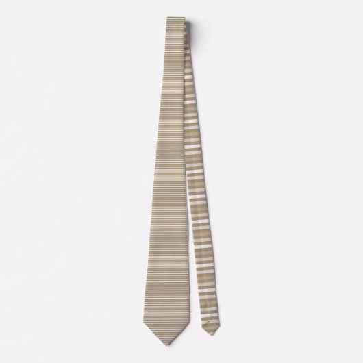 Tan Color Stripes Necktie ネクタイ (正面)
