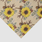 Tan Decompageのヒマワリとどんぐり 薄葉紙 (詳細)