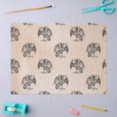 Tan Decompageのブラックドラゴンズ 薄葉紙 (クラフト)