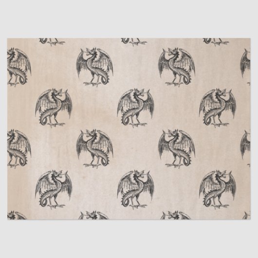 Tan Decompageのブラックドラゴンズ 薄葉紙 (正面)