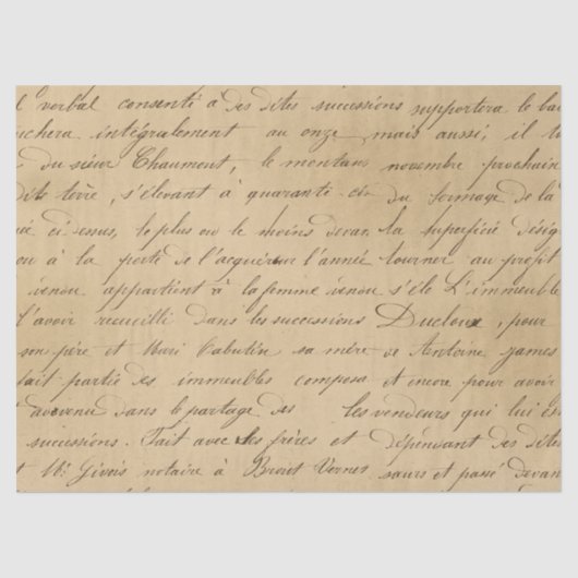 Tan Decopageのブラックスクリプト 薄葉紙 (正面)