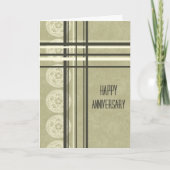 Tan Employee モダン Anniversary Card カード (正面)