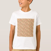 Tan forest wildlife nature print tシャツ (正面)