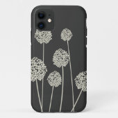 TAN/GRAY奇妙な花iPhoneケース Case-Mate iPhoneケース (裏面)