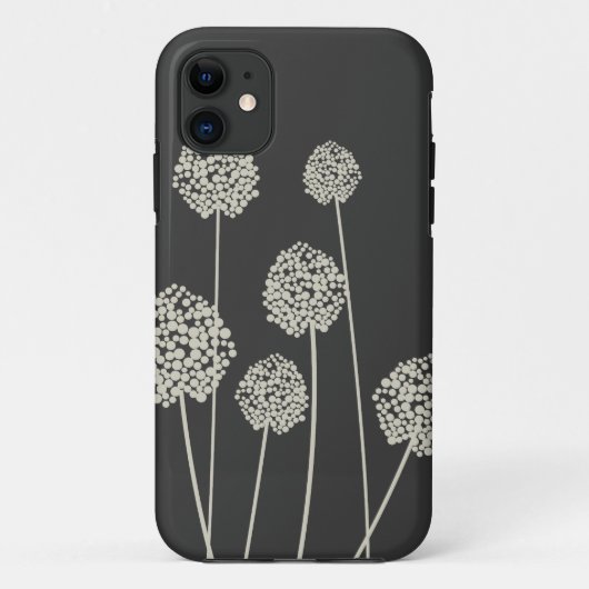 TAN/GRAY奇妙な花iPhoneケース Case-Mate iPhoneケース (裏面)