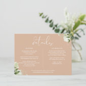 Tan Greeneryのフローラ結婚詳細情報 招待状 (スタンド正面)