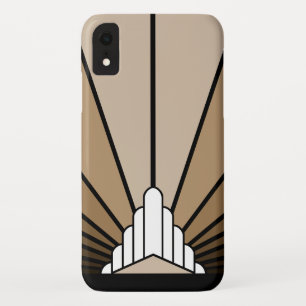 Tan iPhone / iPadケースのアートデコ太陽 XRケース